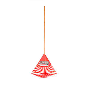 Balai à feuilles en polyéthylène avec manche en bois 24 po GARANT