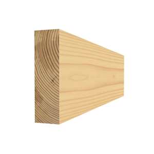 Rectangle en pin clair 5/16 po x 1 1/16 po x 7 pi