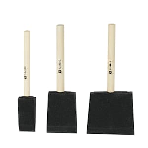 Set of 3 Foam Brushes
