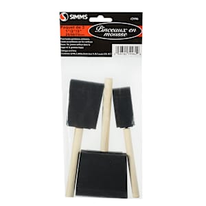 Set of 3 Foam Brushes