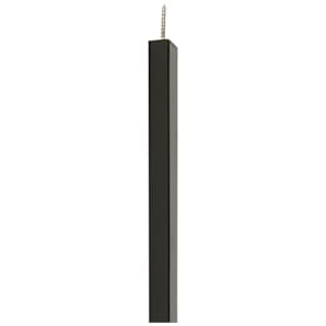 NEKTRA Aluminum Black Square Balusters Black 27 1/2 in. Pkg/10