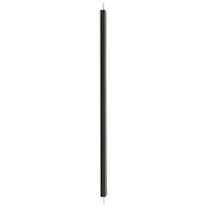 NEKTRA Aluminum Black Square Balusters Black 39 1/2 in. Pkg/10