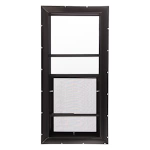 Fenêtre à guillotine pour cabanon 17 po x 36 po