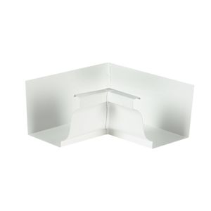 Aluminum Gutter Inside Corner White