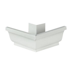 Aluminum Gutter Outside Corner White