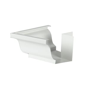 Aluminum Gutter Outside Corner White