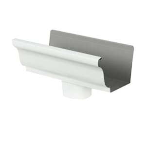 Aluminum Downspout Collector White