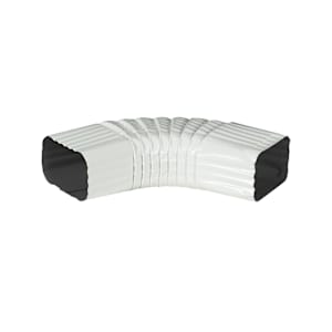 Aluminum Gutter B Elbow White