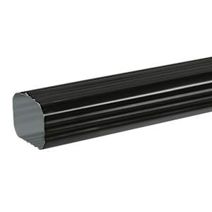 Aluminum Downspout 3 m Black