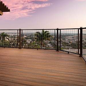 Trex Transcend Composite Patio Board Grooved Edge Spiced Rum 5 1/2 in x 12 ft