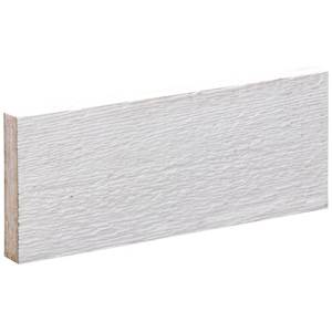 Planche de finition en fibres pour revêtements blanche 5 po x 16 pi