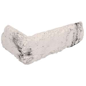 Tokyo White/Grey Marble Deco Brick Corners