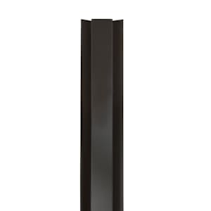 Black Aluminum Inside Corner Moulding 1/2 in. x 10 ft.