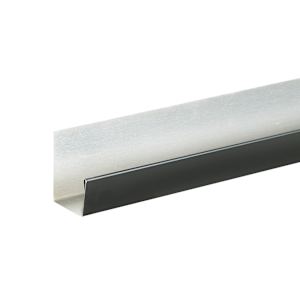 Aluminum J Moulding 1 in. x 10 ft. Black
