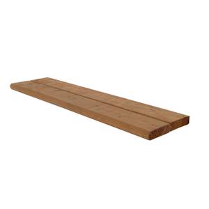 2-Pces Brown Treated Wood Stair Tread 2 in. x 6 in. x 48 in.