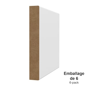Rectangular Wood Fibre Baseboard 1/2 in. x 4 in. x 8 in. Pkg/6