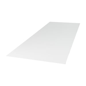 Panneau de revêtement en fibrociment lisse blanc arctique 4 pi x 10 pi