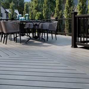 Planche de patio composite Trex Enhance Basics rainurée Tide Pool 5 1/2 po x 12 pi