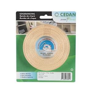 Placage de chant en pin 7/8 po x 25 pi