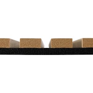 Oak Finish Grooved Acoustic Wall Panel 23 7/8in. x 94 1/2 in.