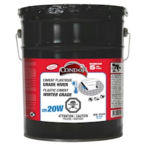 Ciment plastique noir formule hiver 20 kg