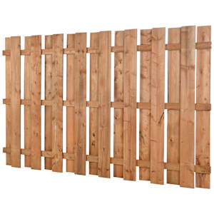 Clôture en bois traité brun carrée 5 pi x 8 pi