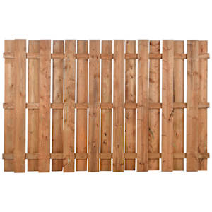 Clôture en bois traité brun carrée 5 pi x 8 pi
