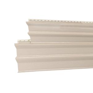 ROYAL Sand Designer Vinyl Siding Double 4, 8 in. x 12 ft. 6 in.