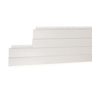 Revêtement de vinyle double 4 blanc 8 po x 12 pi 6 po