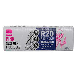 Laine isolante R-20 Next Gen Fiberglas 6 po x 16 po OWENS CORNING