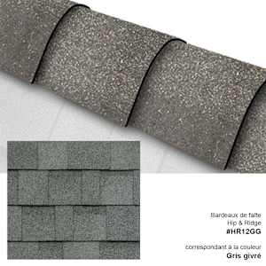 Hip & Ridge Cap Shingles Frostone Grey & Dual Grey