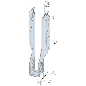 I-Joist Hanger , 2 1/2 in. x 14 in. (IUS Series)