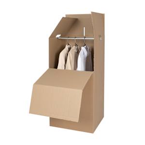Boîte/garde-robe en carton 23 po x 47 po