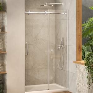 Porte de douche coulissante Alaska finition ronde chrome 48 po TASSILI SUPRA