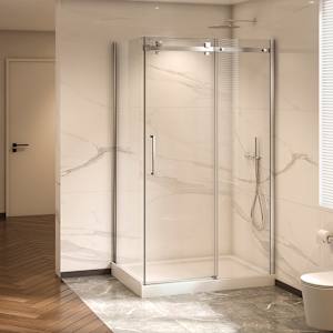 TASSILI SUPRA Alaska Corner Shower Square Finish Chrome 48 in x 36 in