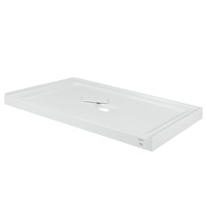 Douche en coin Alaska finition ronde chrome 60 po x 36 po TASSILI SUPRA