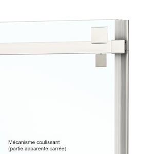TASSILI SUPRA Alaska Low Base Corner Shower Square Finish Chrome 60 in x 36 in