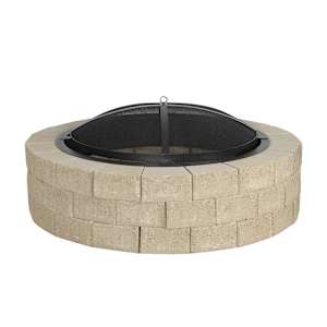 Rustico Greige Outdoor Fireplace