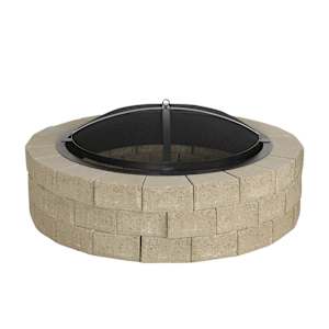 Rustico Greige Outdoor Fireplace