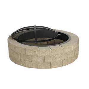 Rustico Greige Outdoor Fireplace