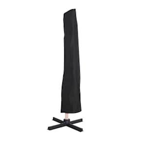 Parasol déporté en aluminium noir 9 pi 8 po x 9 pi 8 po VERTUO