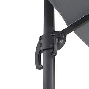 Parasol déporté en aluminium gris 9 pi 8 po x 9 pi 8 po VERTUO