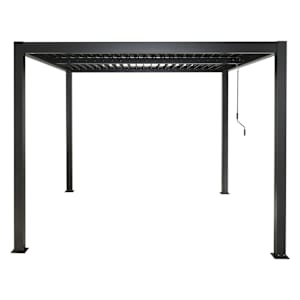 Pergola en aluminium Solis noire 10 pi x 13 pi VERTUO