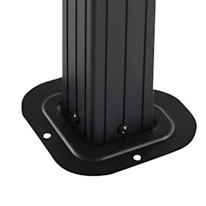 Abri soleil en aluminium et acier Tofino noir 10 pi x 12 pi