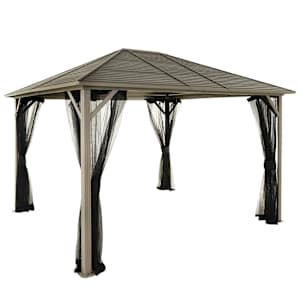 Abri soleil en aluminium et acier Tofino beige 10 pi x 12 pi