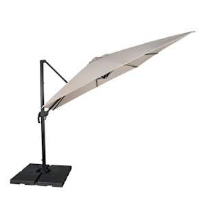 Parasol déporté en aluminium beige 9 pi 8 po x 9 pi 8 po VERTUO