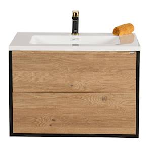 Meuble-lavabo Valentina fini pruche et noir 29 1/2 po TASSILI SUPRA
