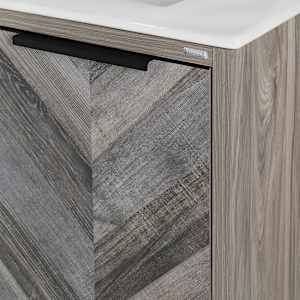 Meuble-lavabo Sienna fini chêne gris 29 1/2 po TASSILI