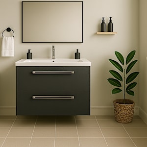 Meuble-lavabo Elina fini sergé 23 5/8 po TASSILI SUPRA