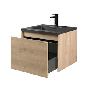 Meuble-lavabo Leona fini naturel 23 5/8 po TASSILI SUPRA